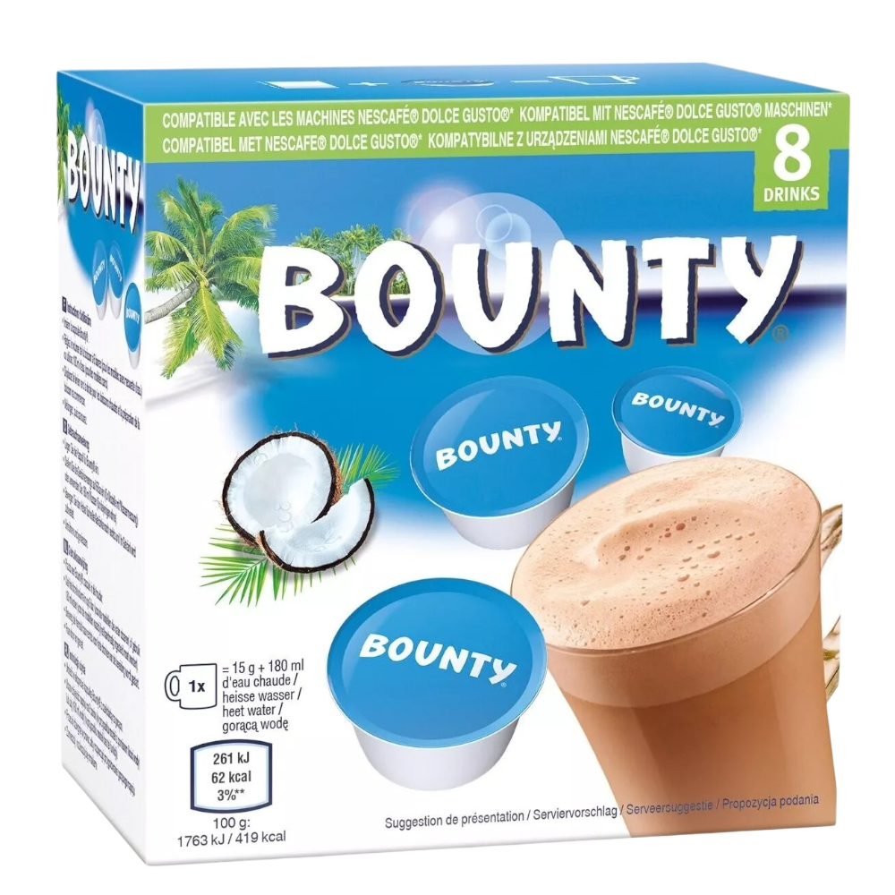 Dolce Gusto Bounty Cocoa Pods - 8 capsules