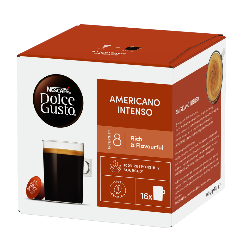 Nescafe Dolce Gusto Americano Intenso Coffee podsx 16 Cap