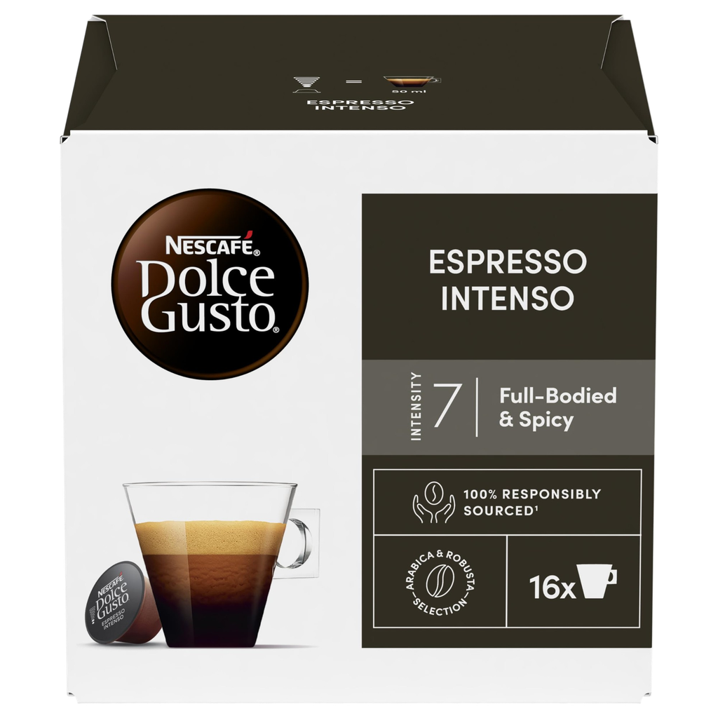Nescafe Dolce Gusto Espresso Intenso Coffee pods x 16 Cap