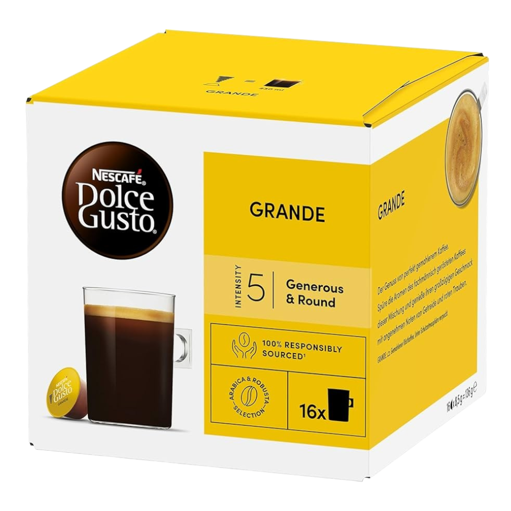 Nescafe Dolce Gusto Grande Coffee pods x 16 Cap