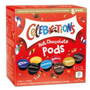 Celebrations Dolce Gusto Compatible Celebrations Hot Chocolate Pods - Twix, Mars, Bounty, Snickers, Galaxy, Malteser, Milky Way & Galaxy Caramel 8 capsules